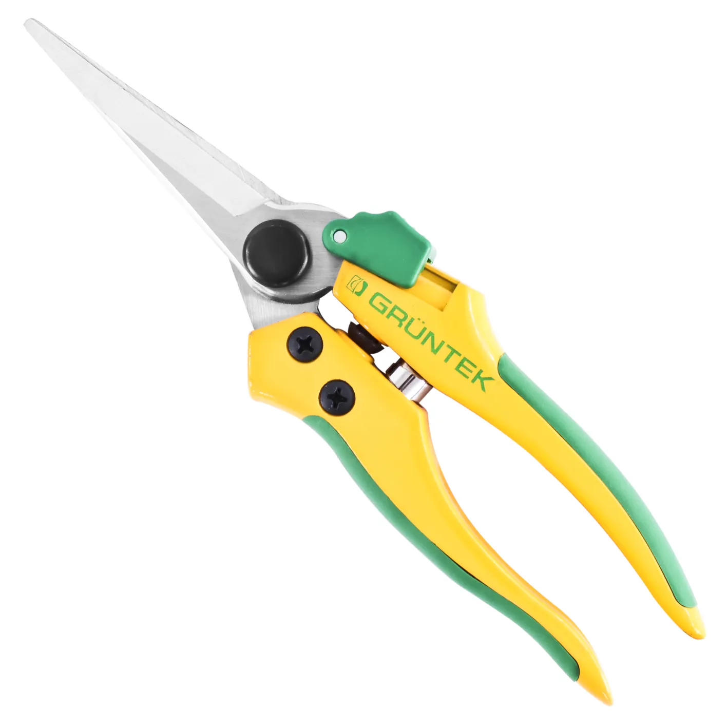 GRÜNTEK Gartenschere Colibri Long 195 mm, Bypass-Schneide für Pflanzen und Blumen