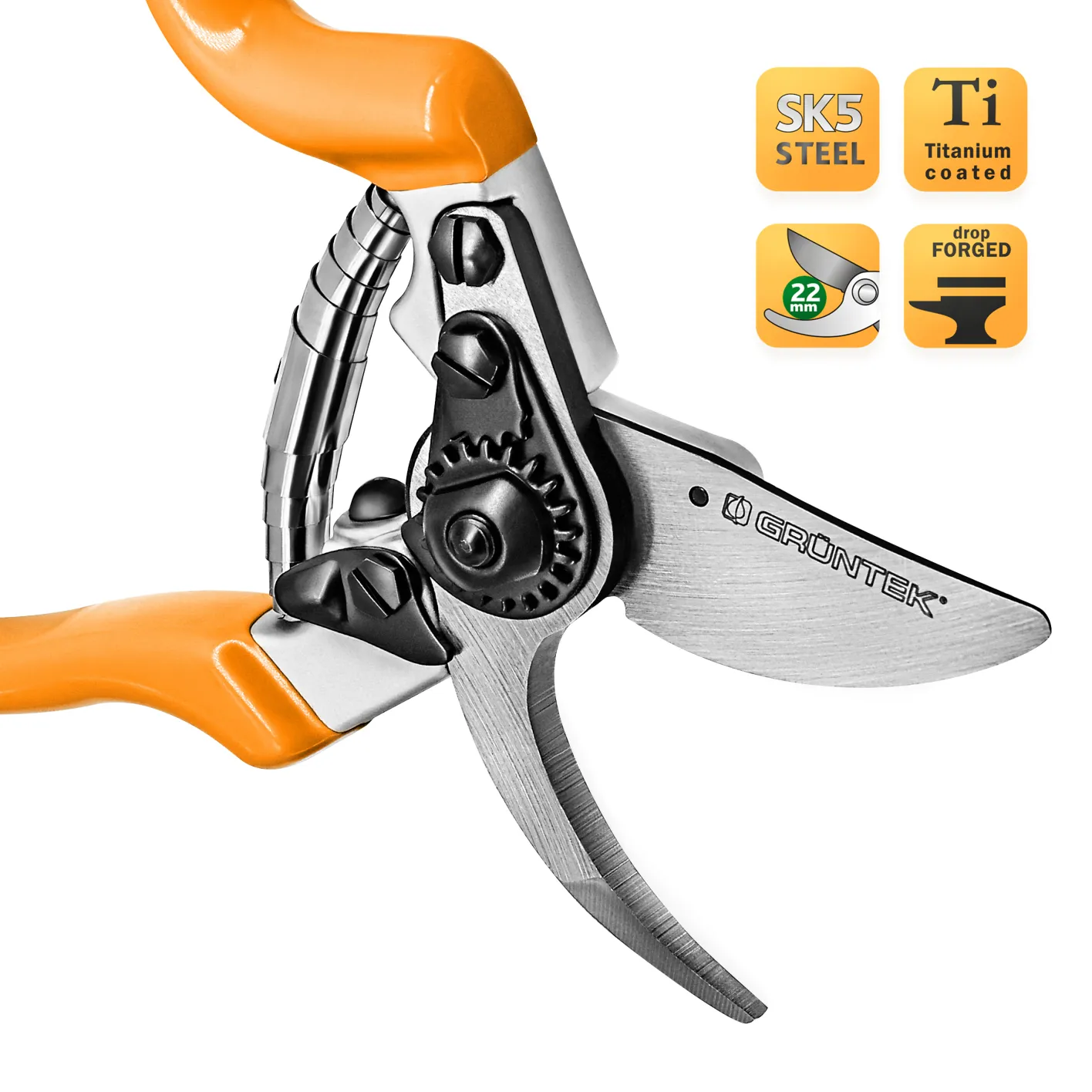 GRÜNTEK Gartenschere Z-25, für LINKSHÄNDER