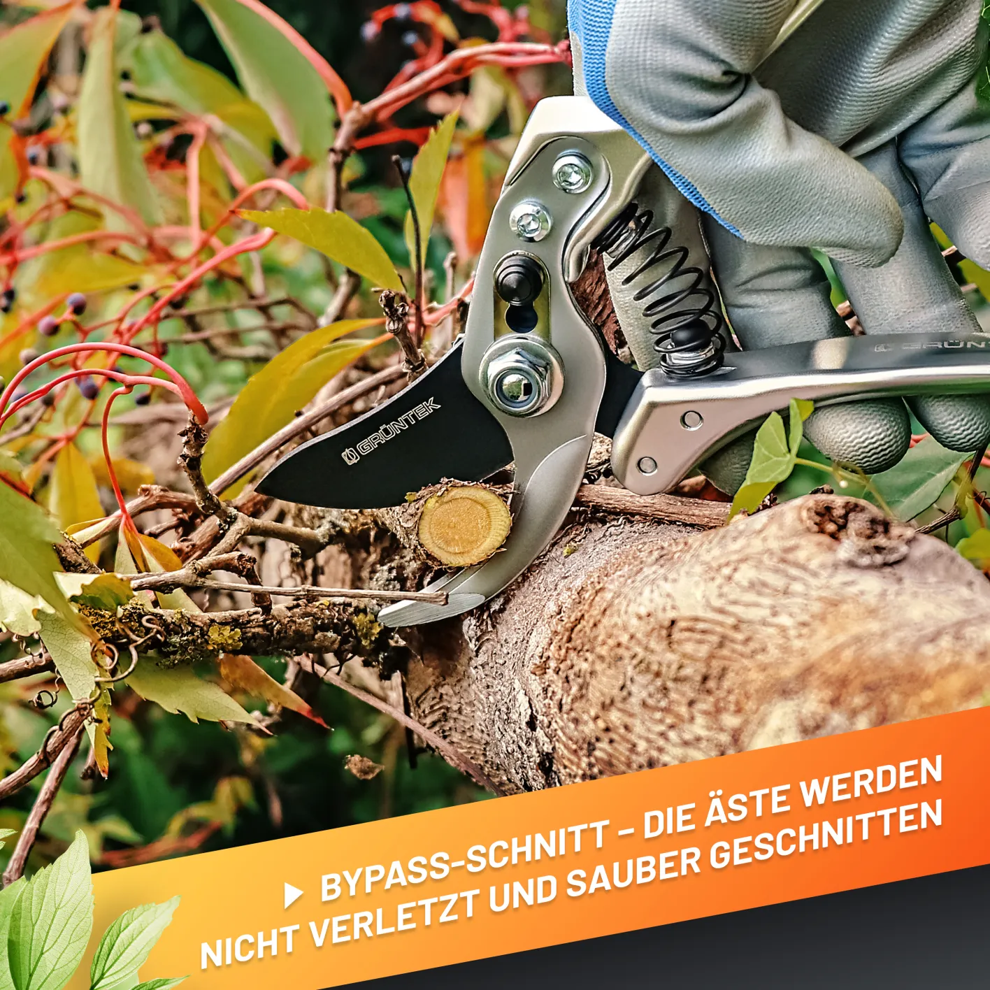 GRÜNTEK Gartenschere SILBERSCHNITT