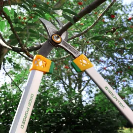 GRÜNTEK Professionelle geschmiedete Astschere X-25, 650 mm, scharfe und Bequeme Bypass Baumschere