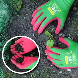 GRÜNTEK BAMBUS - Gartenhandschuhe 2 Paar aus Bambusfasern, Schutzhandschuhe für Gartenbau, Angeln, Bauen, Restauration