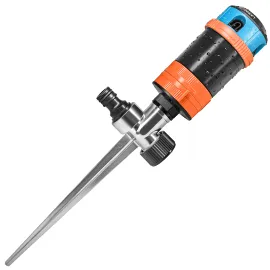 GRÜNTEK 4-facher Multifunktions-Kreisregner. Großflächiger optimale Gartenbewässerung Regner mit Sektoreinstellung 30°- 360° 