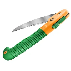 GRÜNTEK HAI Klappsäge-Astsäge 180 mm, 3D-Verzahnung, praktische Gartensäge, Soft-Touch-Griffe